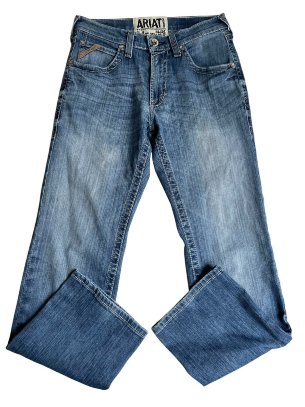 Ariat M5 Slim Straight Denim Jeans Men’s 30X32 Blue Western